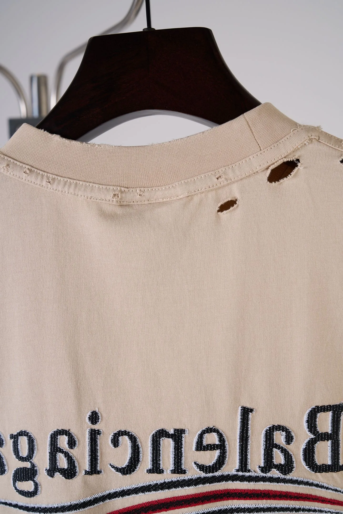 Balenciaga/ T 【In Stock】XS S M L 230g 32S 350g Breathable Wear-Resistant
